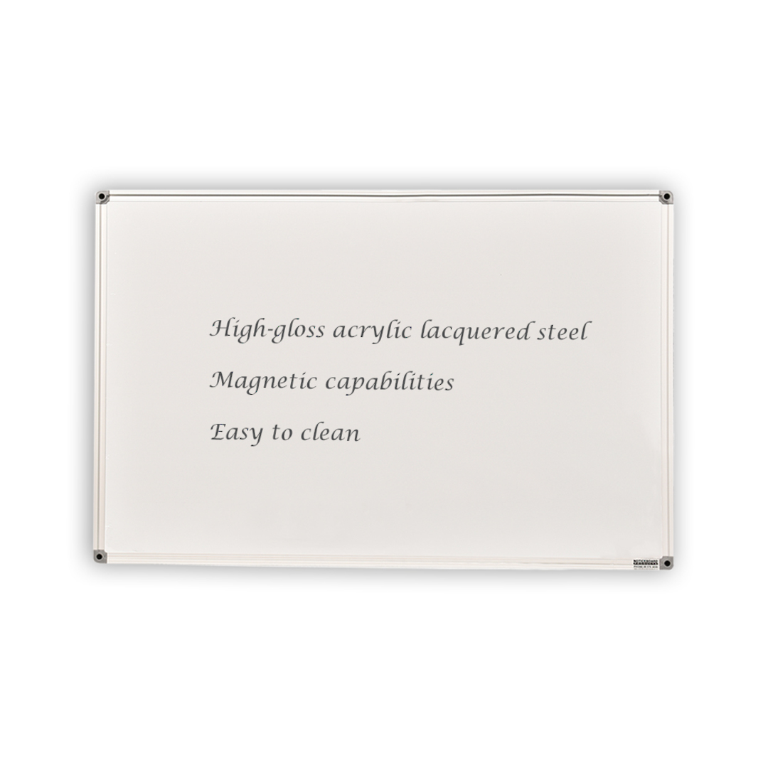 ACRYLIC LACQUER WHITEBOARD | Aluminium Frame image 0